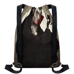 Count Dracula Print Drawstring Backpack