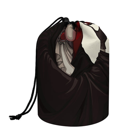 Count Dracula Print Drawstring Makeup Bag