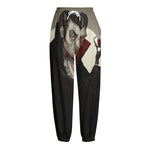 Count Dracula Print Fleece Lined Knit Pants