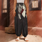 Count Dracula Print Harem Pants