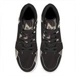 Count Dracula Print High Top Leather Sneakers