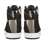 Count Dracula Print High Top Leather Sneakers