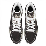 Count Dracula Print High Top Leather Sneakers
