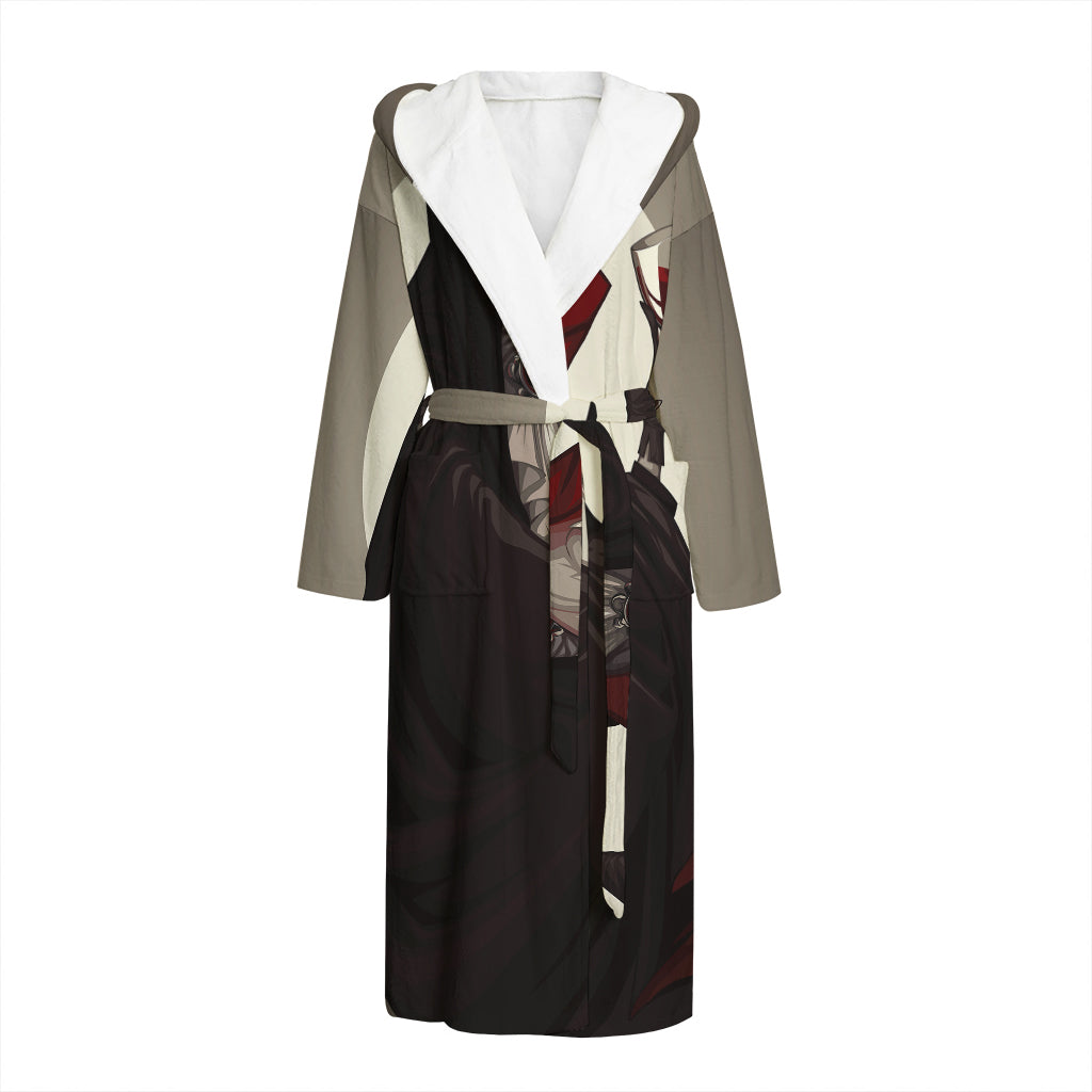 Count Dracula Print Hooded Bathrobe