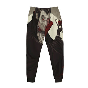 Count Dracula Print Jogger Pants