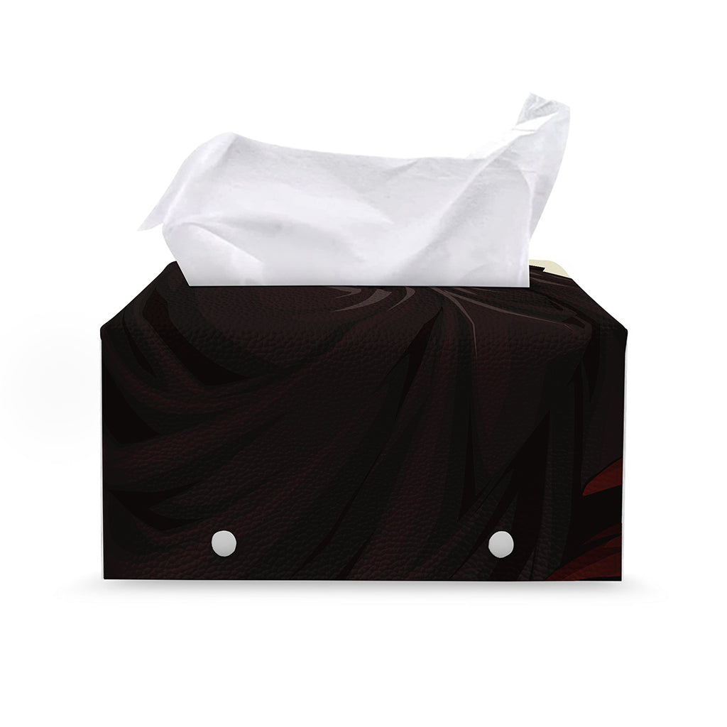 Count Dracula Print Leather Tissue Box Cover