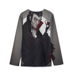 Count Dracula Print Long Sleeve Short Coat