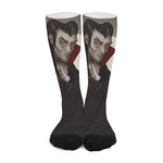 Count Dracula Print Long Socks