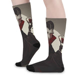 Count Dracula Print Long Socks