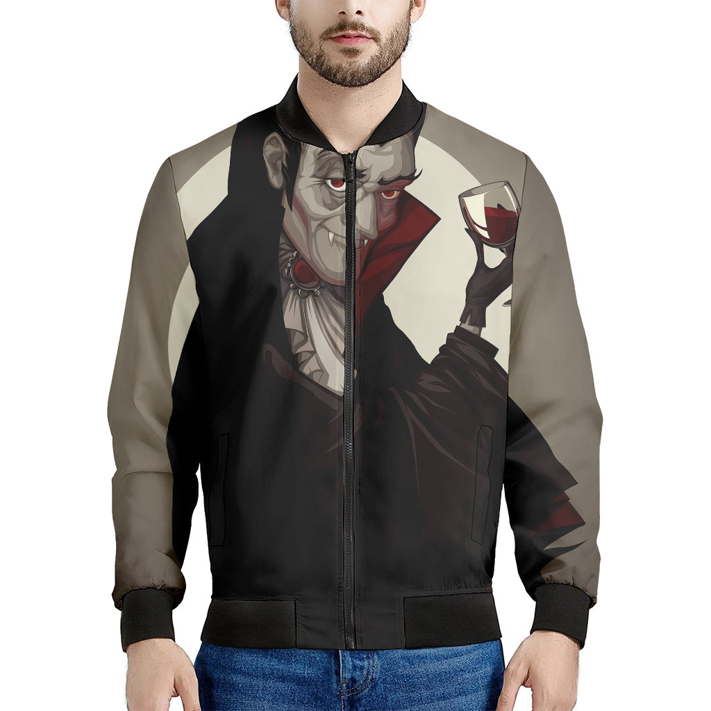 Count Dracula Print Men's Bomber Jacket