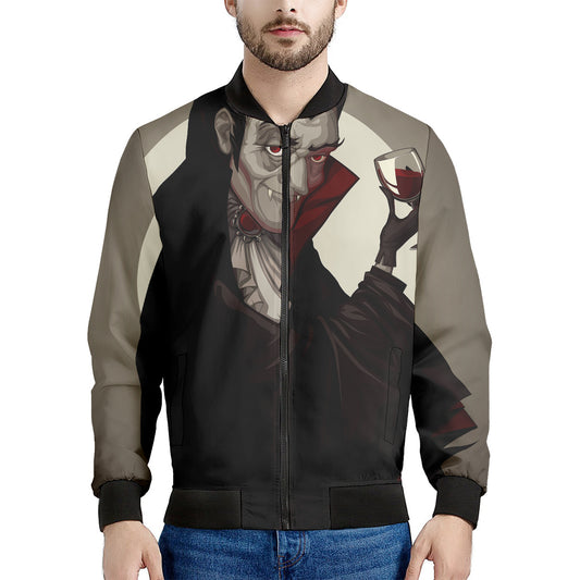 Count Dracula Print Men's Bomber Jacket