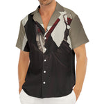 Count Dracula Print Men's Deep V-Neck Shirt