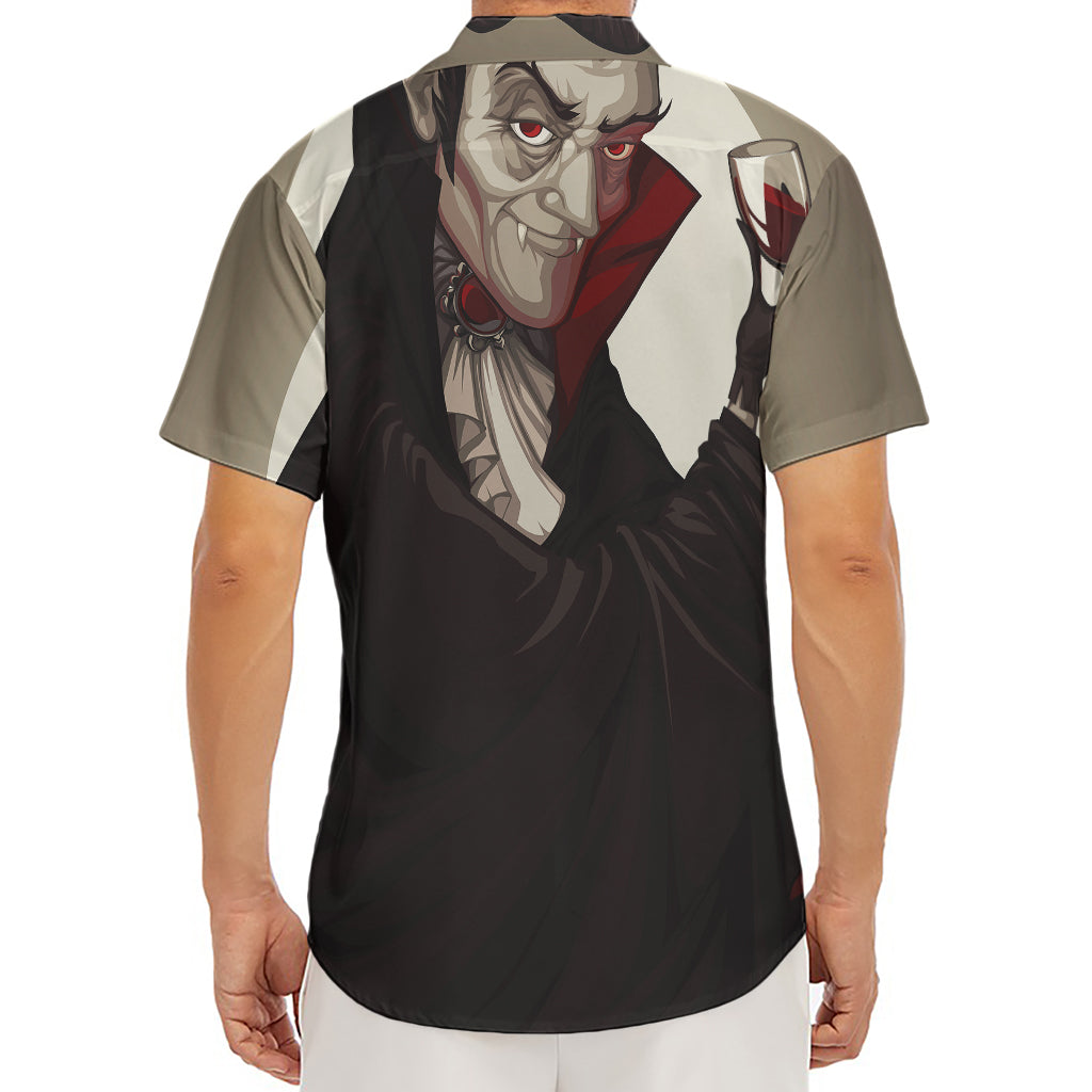 Count Dracula Print Men's Deep V-Neck Shirt