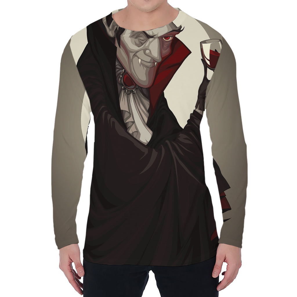 Count Dracula Print Men's Long Sleeve T-Shirt