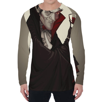Count Dracula Print Men's Long Sleeve T-Shirt