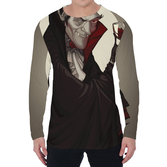 Count Dracula Print Men's Long Sleeve T-Shirt