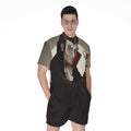 Count Dracula Print Men's Romper