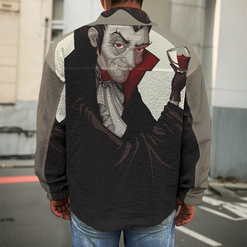 Count Dracula Print Men's Shirt Jacket