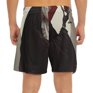 Count Dracula Print Men's Split Running Shorts