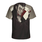 Count Dracula Print Men's Sports T-Shirt