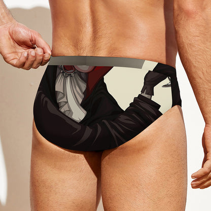Count Dracula Print Men's Swim Briefs