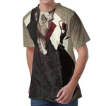 Count Dracula Print Men's Velvet T-Shirt