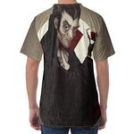 Count Dracula Print Men's Velvet T-Shirt