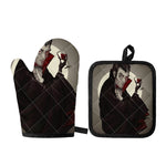 Count Dracula Print Oven Mitt And Pot Holder Set