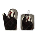 Count Dracula Print Oven Mitt And Pot Holder Set