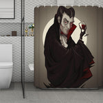 Count Dracula Print Polyester Shower Curtain