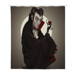 Count Dracula Print Polyester Shower Curtain
