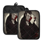 Count Dracula Print Pot Holders With Pocket