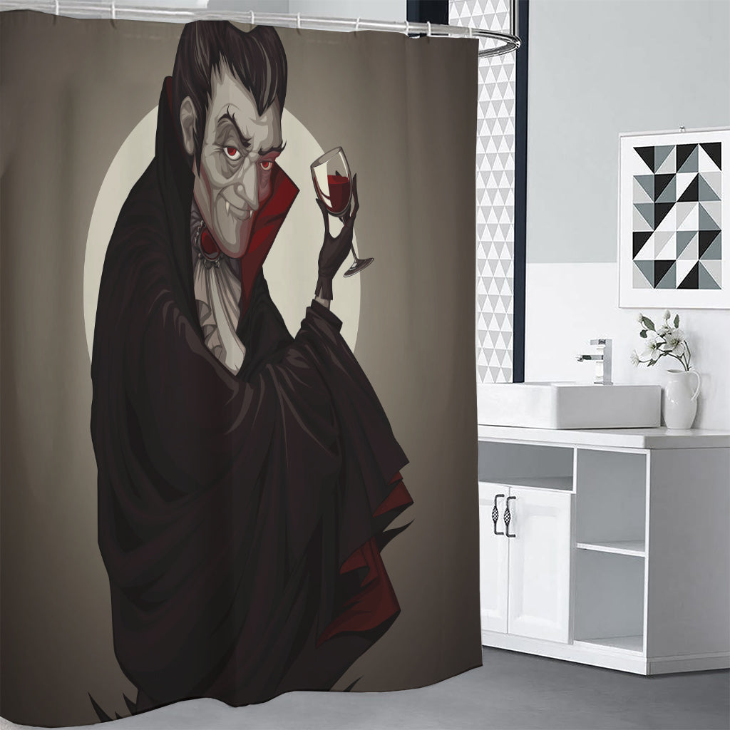 Count Dracula Print Premium Shower Curtain