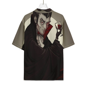 Count Dracula Print Rayon Hawaiian Shirt