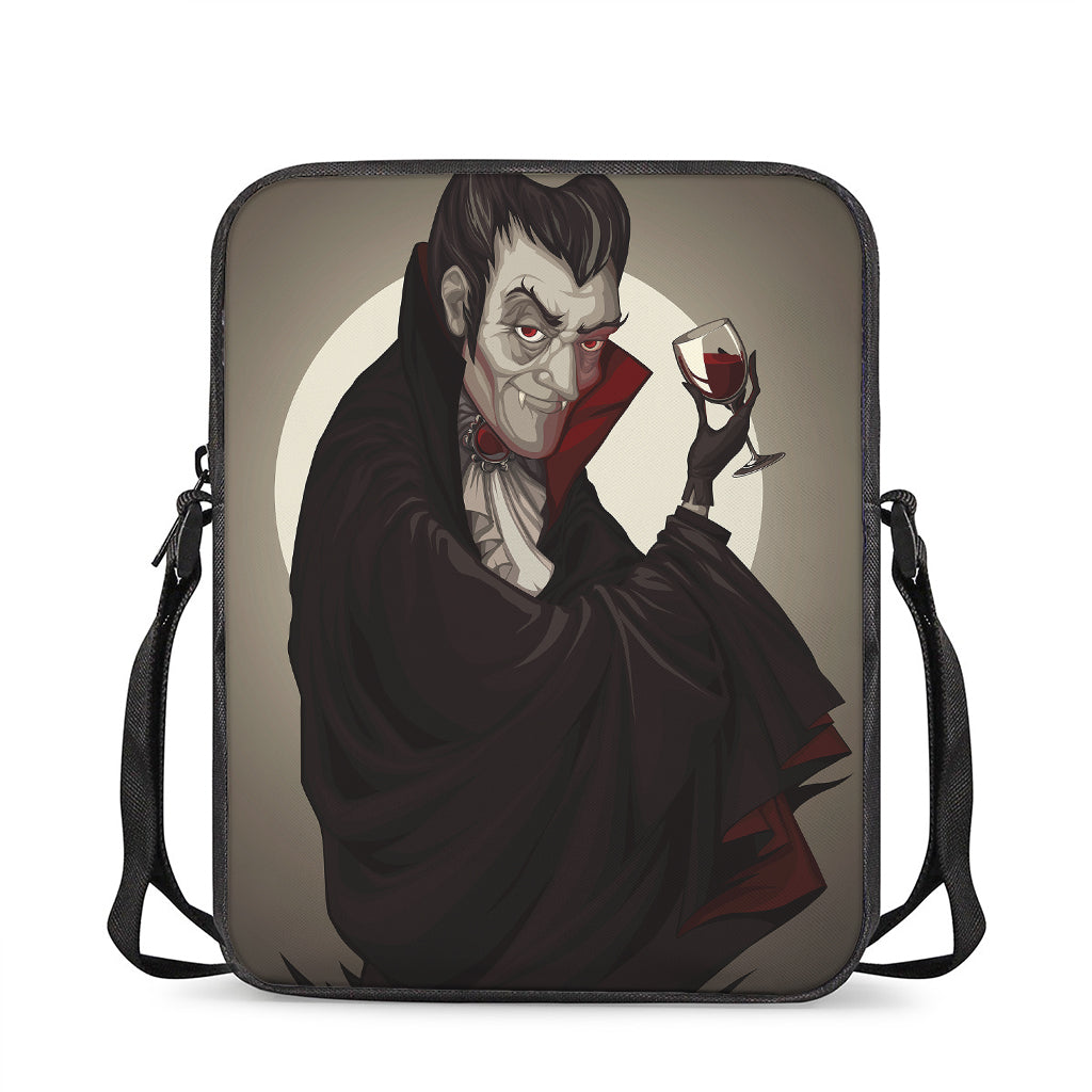 Count Dracula Print Rectangular Crossbody Bag