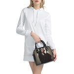Count Dracula Print Shoulder Handbag