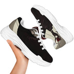 Count Dracula Print White Chunky Shoes