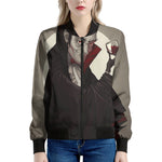 Count Dracula Print Women's Bomber Jacket