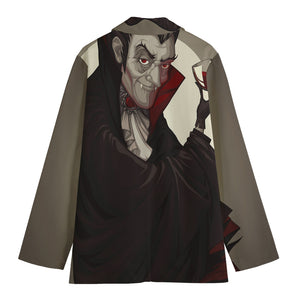 Count Dracula Print Women's Cotton Blazer