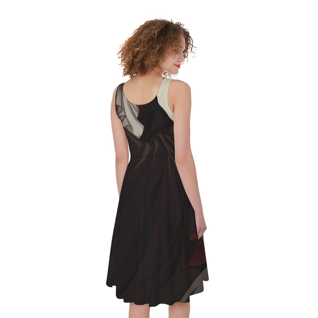 Count Dracula Print Women's Sleeveless Dress