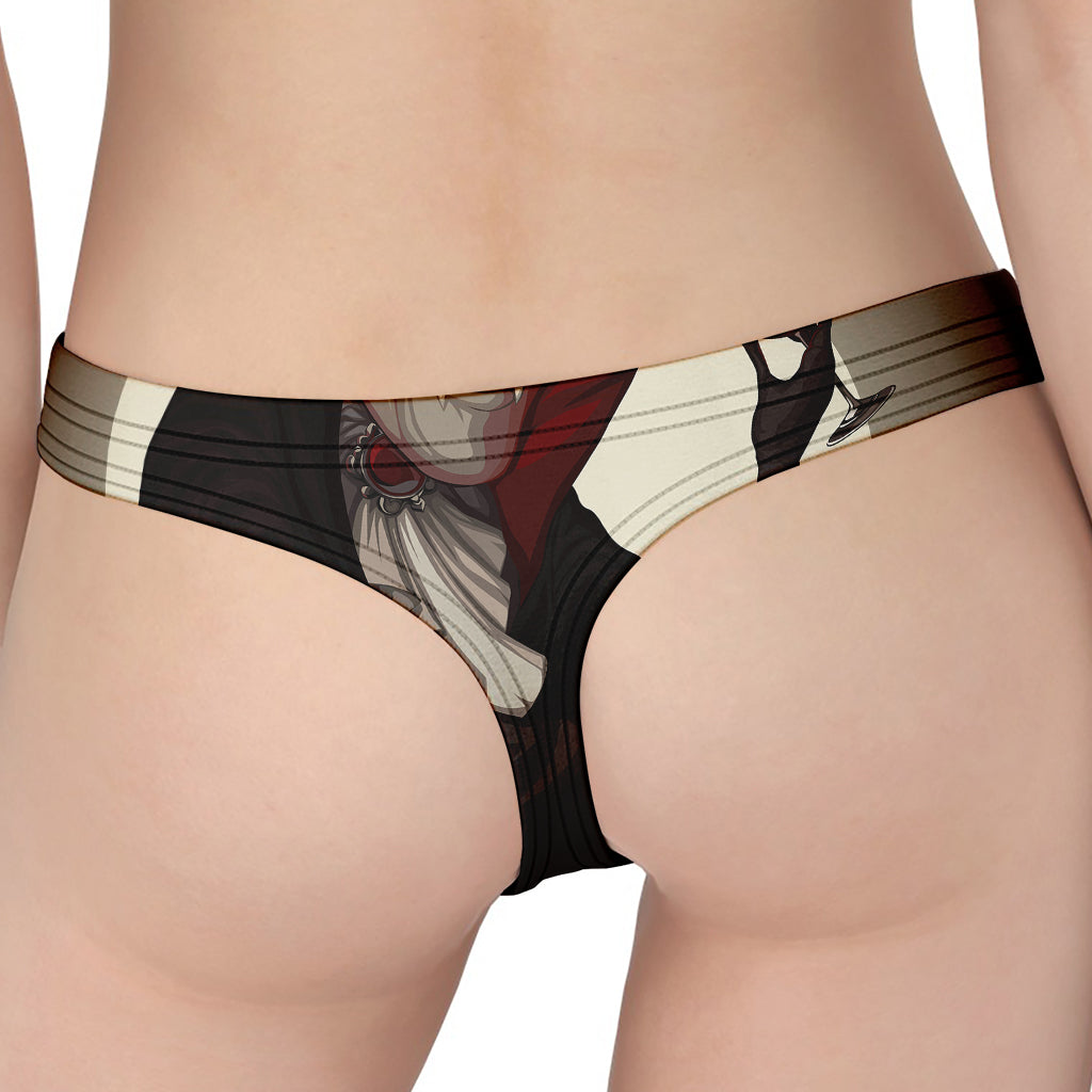 Count Dracula Print Women's Thong