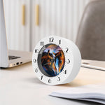 Couple Horses Painting Print Alarm Clock