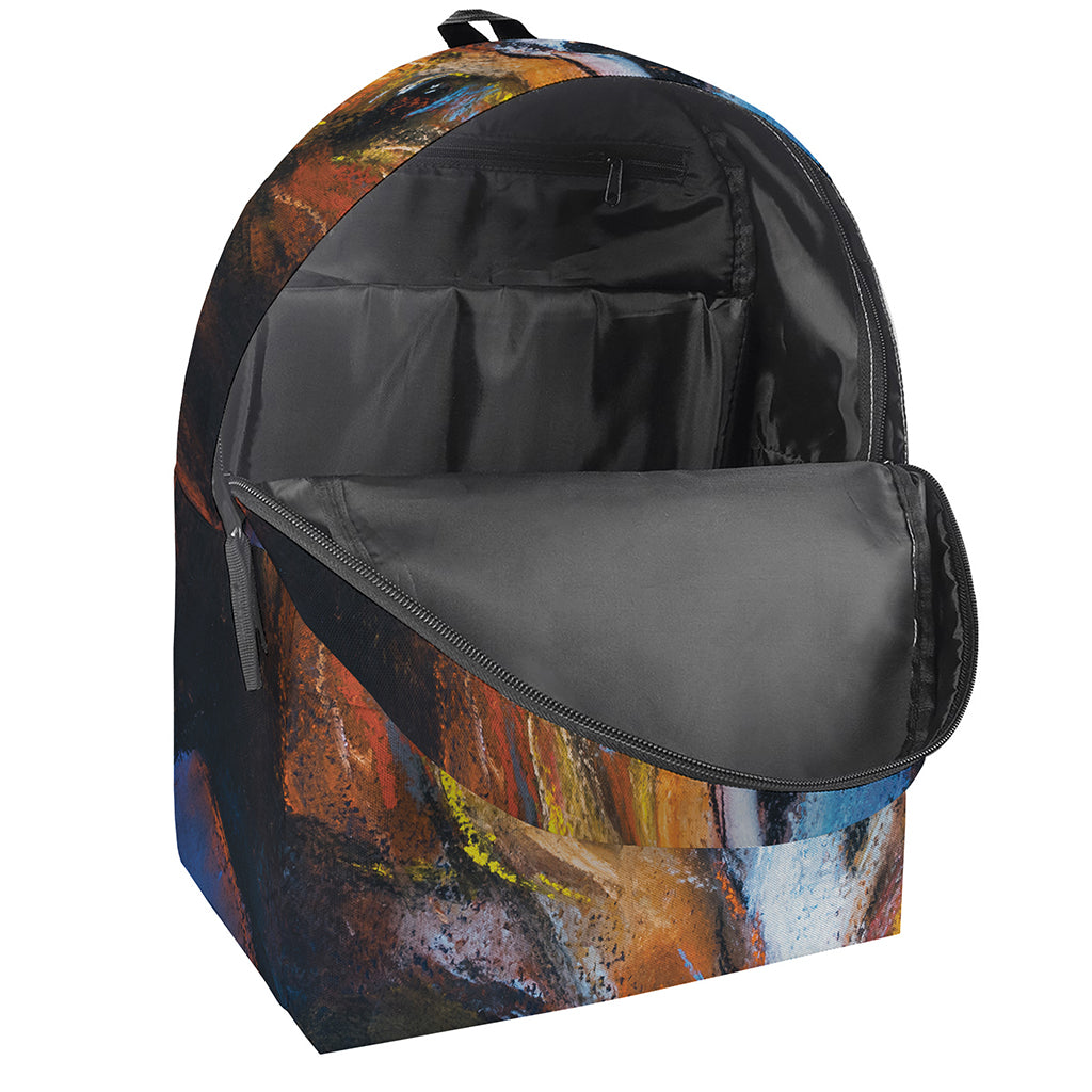 Couple Horses Painting Print Backpack