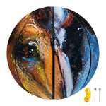 Couple Horses Painting Print Basketball