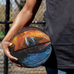 Couple Horses Painting Print Basketball