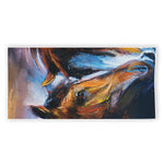 Couple Horses Painting Print Beach Towel