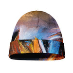 Couple Horses Painting Print Beanie