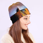 Couple Horses Painting Print Beanie