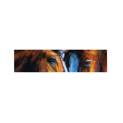 Couple Horses Painting Print Bed Runner