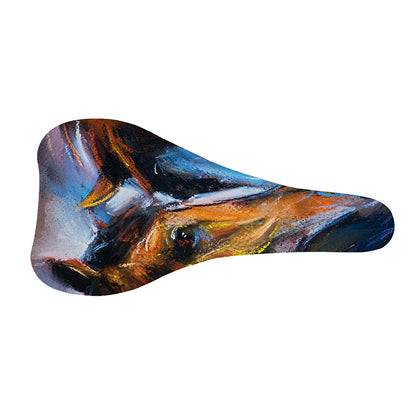 Couple Horses Painting Print Bicycle Seat Cover